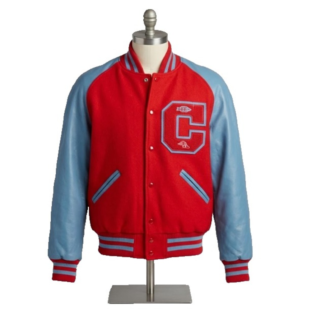Vintage Neff Varsity Jacket Blue Red M Letterman Leather Wool  USA highschool